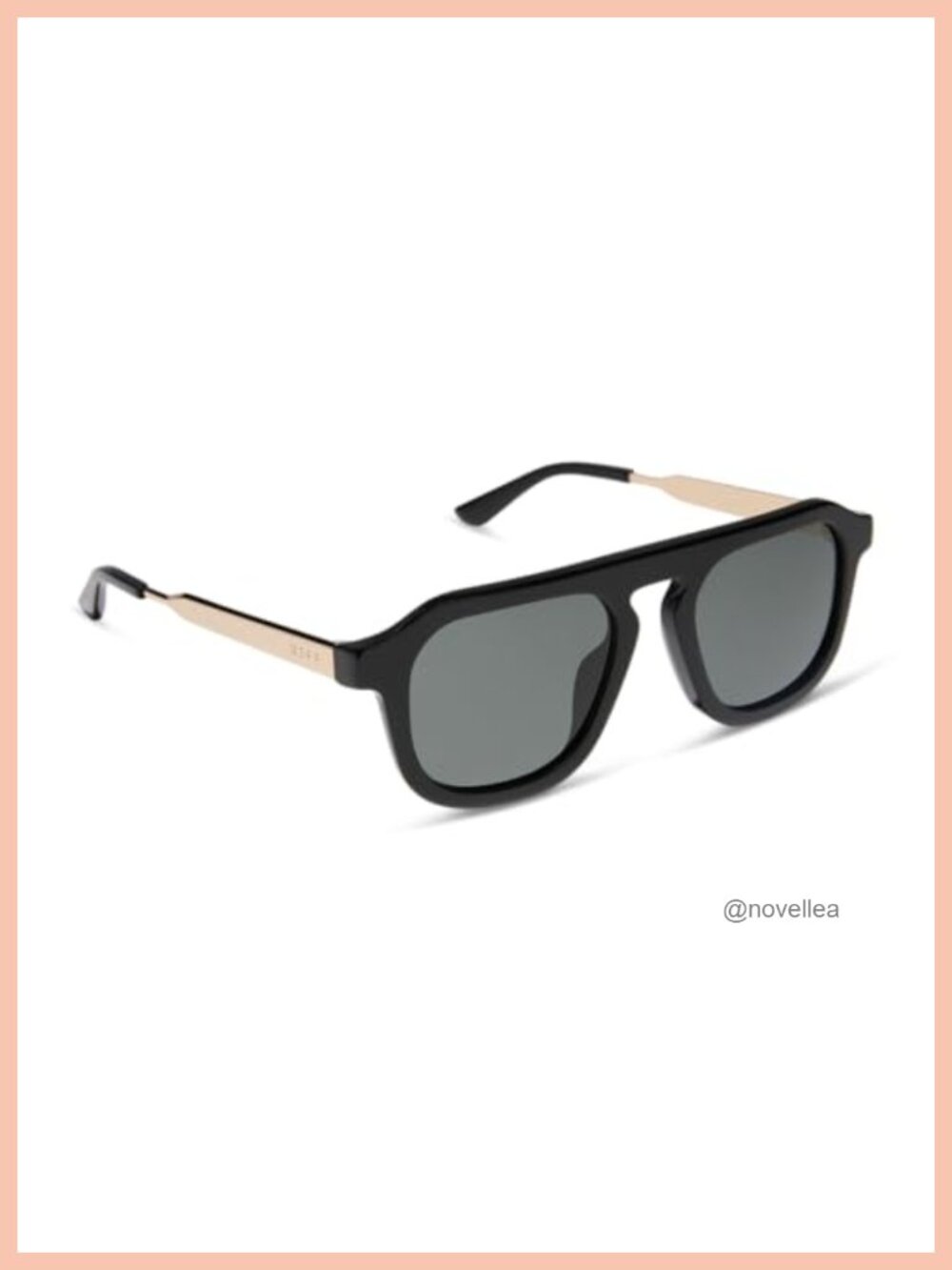 DIFF Jena Sims Oversized Polarized Sunglasses UV400 Acetate Woman